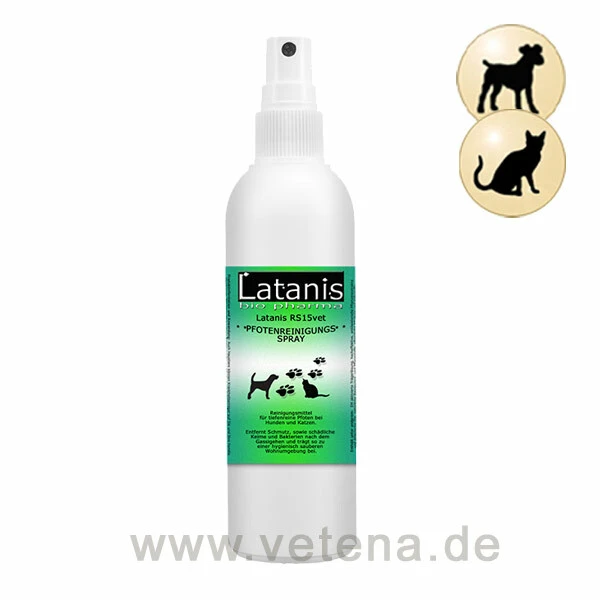 Latanis Pfotenreinigungsspray RS15VET 3 Latanis Pfotenreinigungsspray RS15VET