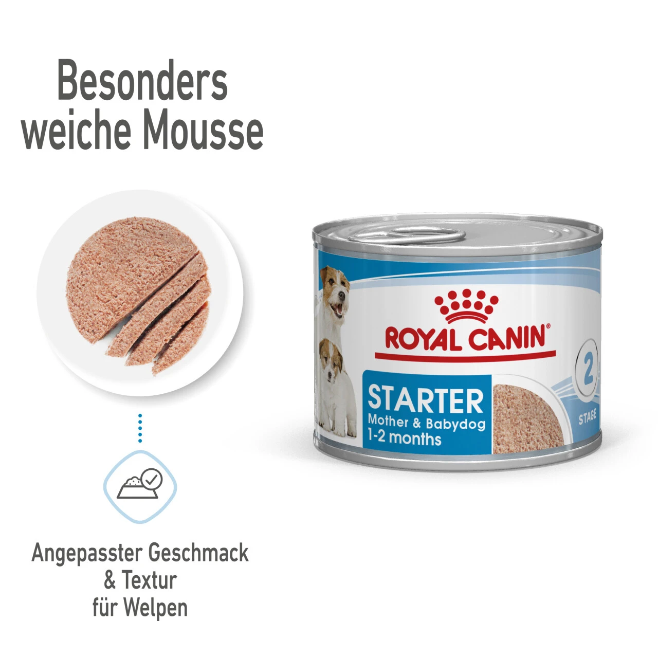 Royal Canin Starter Mousse Mother & Babydog Nassfutter Für Hunde 4 Royal Canin Starter Mousse Mother & Babydog Nassfutter Für Hunde – Bild 2